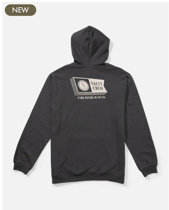 Salty Alphabet Hoodie Charcoal