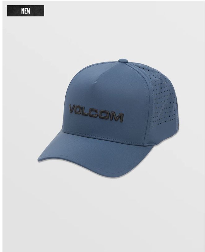 Volcom Vent Delta Curved Snapback Deep Blue