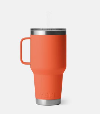 Yeti RAMBLER® 1 L STRAW MUG  WITH STRAW LID Papaya