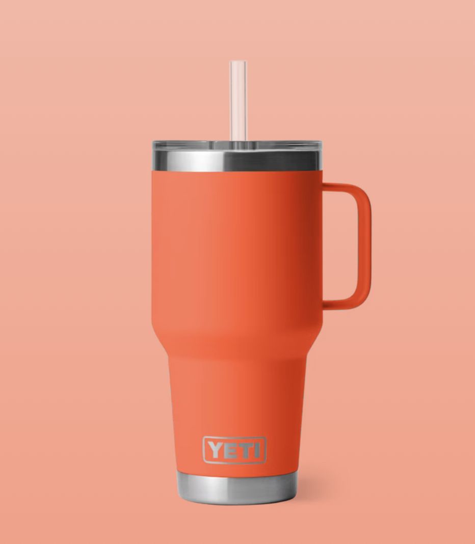 Yeti RAMBLER® 1 L STRAW MUG  WITH STRAW LID Papaya