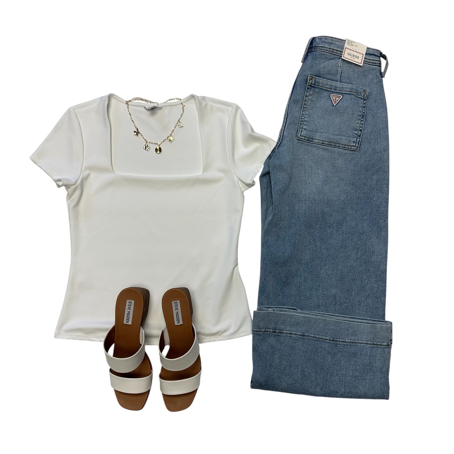 Guess Alyssa Top White