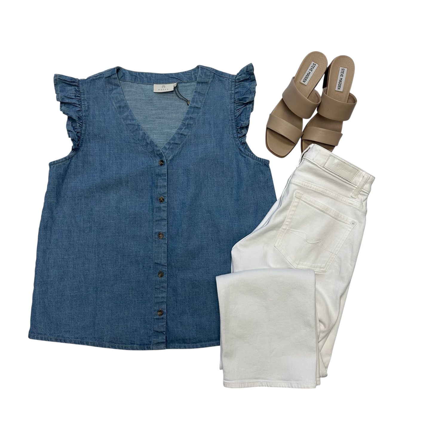 Kaffe Louise Shirt Blue