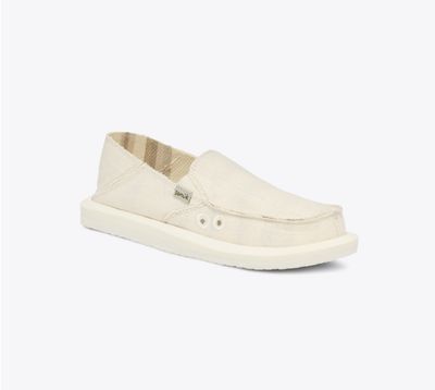 Sanuk Donna Hemp White