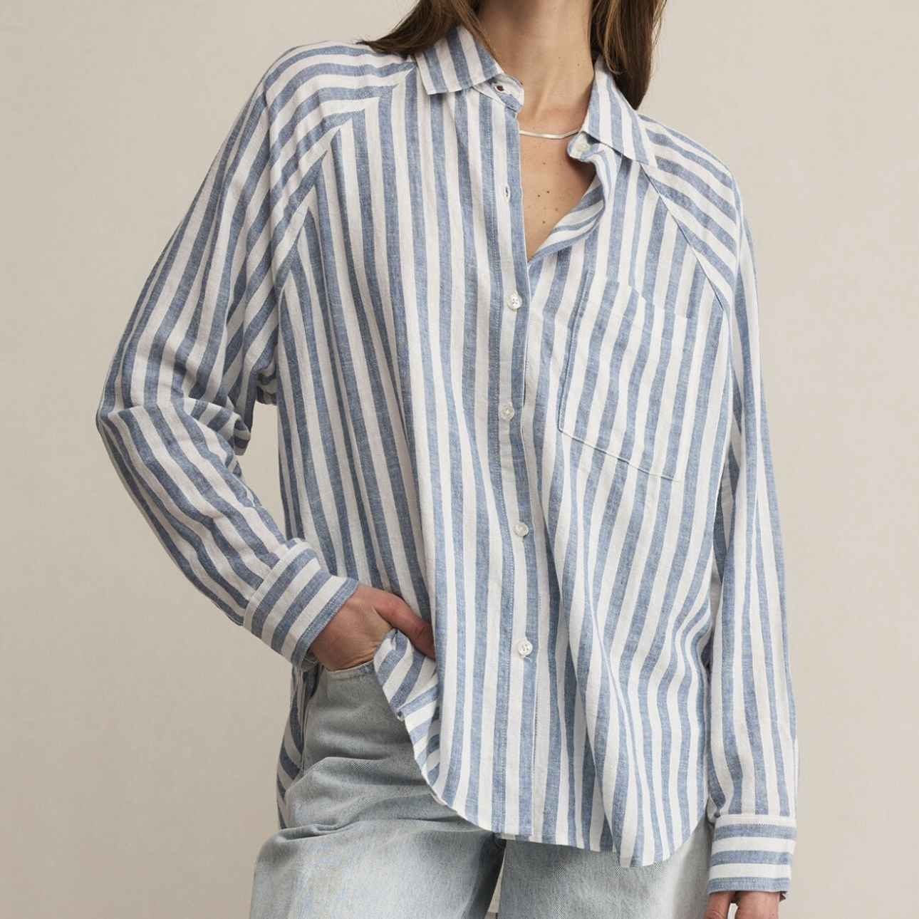 Z Supply The Perfect Line Top in Boathouse