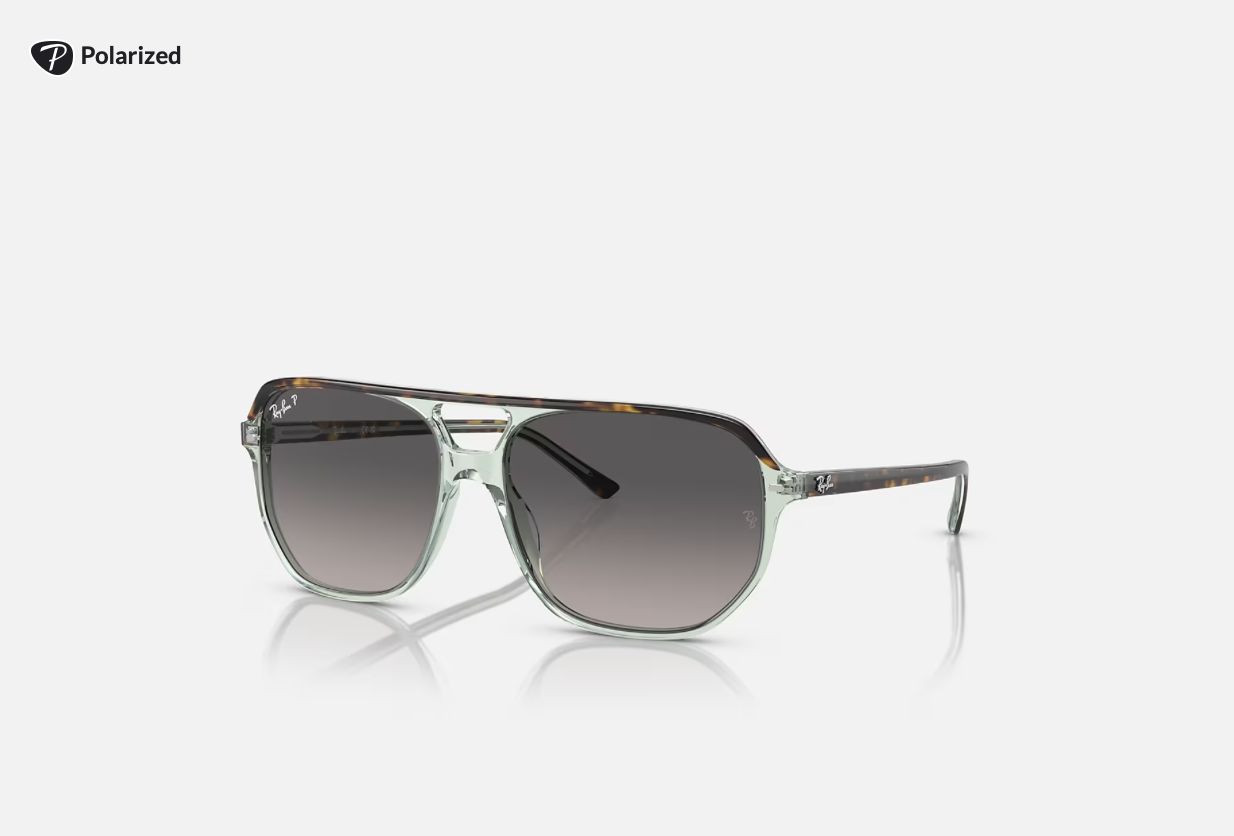 Rayban Bill One Havana Trans Green Polarized