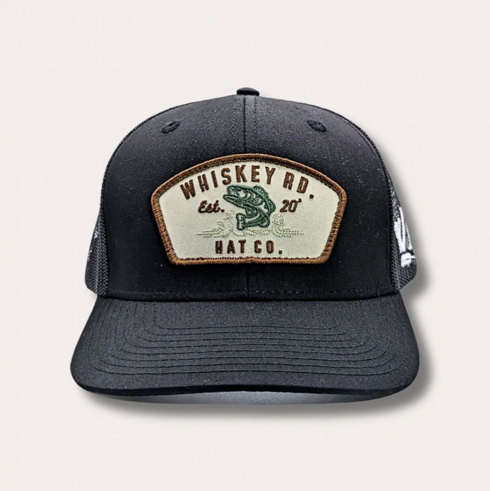 Whiskey Rd THE BASS BUCKET {BLACK 6-PANEL} Black