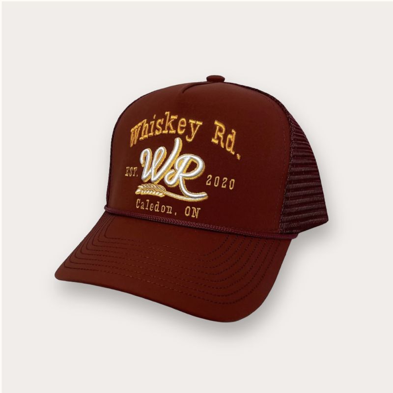 Whiskey Rd The Outback Curved Snapback Red