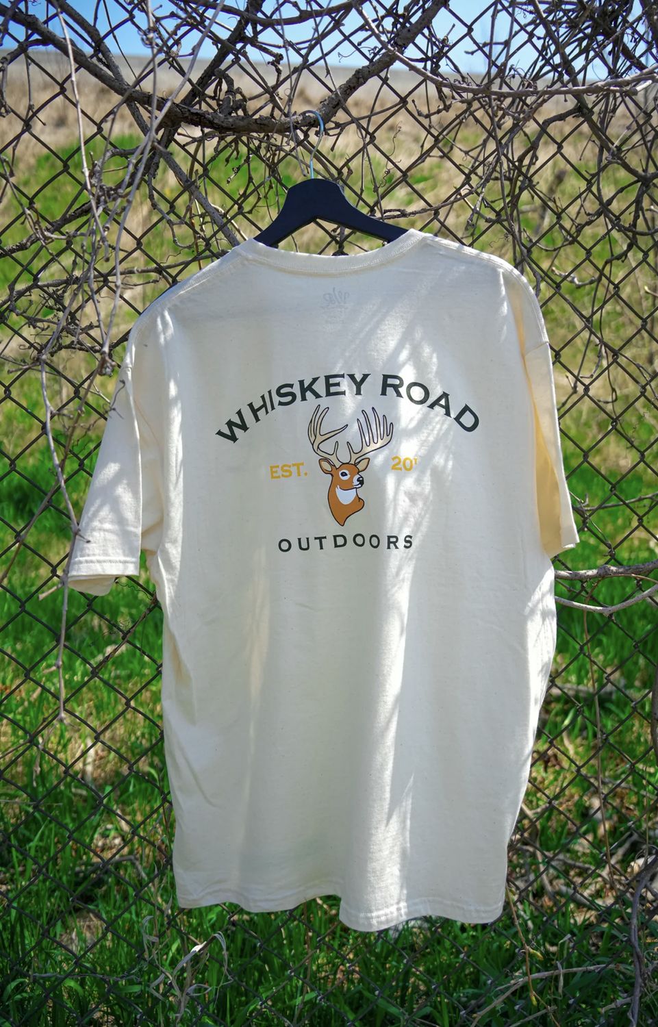 Whiskey Rd THE BUCK WILD TEE (NATURAL)