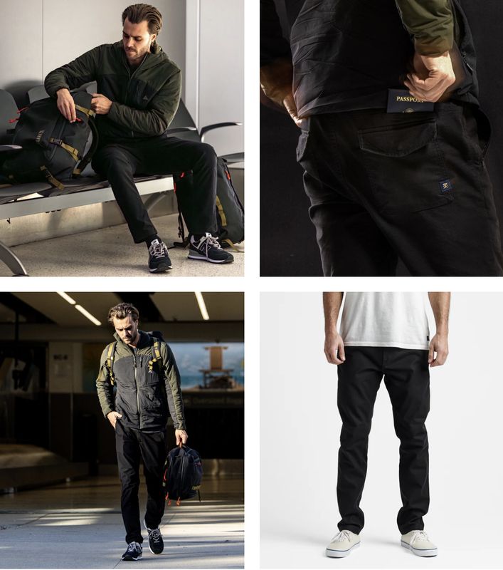 Roark Layover Traveler Pants Black