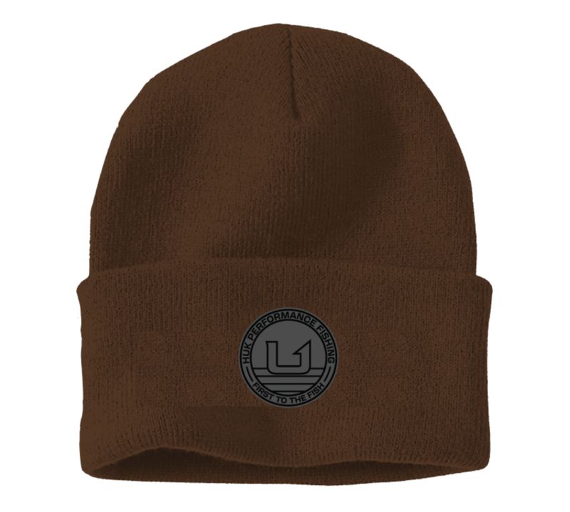 HUK Embossed Beanie Fluff Mudd