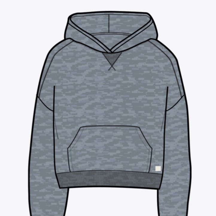 Vuori Halo Modern Pullover Hoodie Sea Glass Heather
