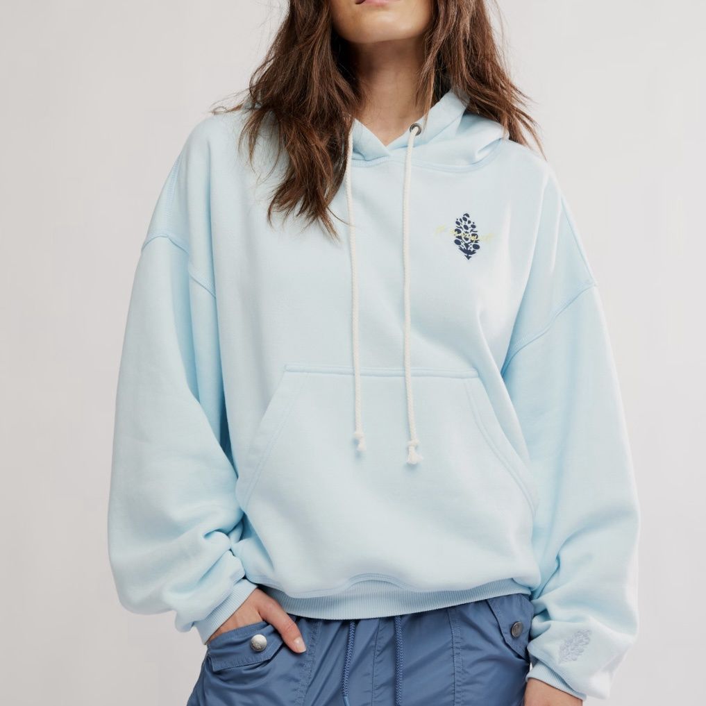 Free People CTW Final Call Hoodie Blue