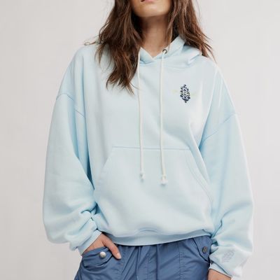 Free People CTW Final Call Hoodie Blue