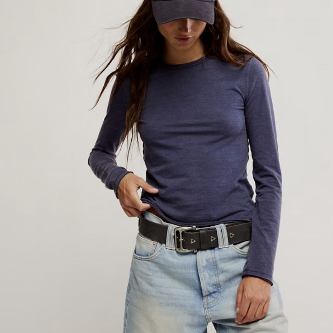 Free People Nova LS Tee Peacoat