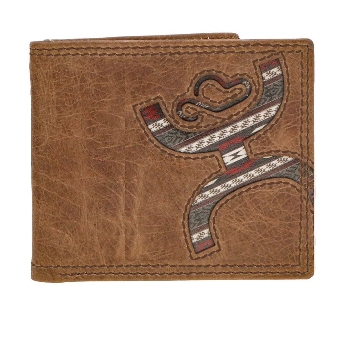 HOOEY ORIGINAL&quot; BIFOLD HOOEY WALLET BROWN W/ NOMAD PRINT