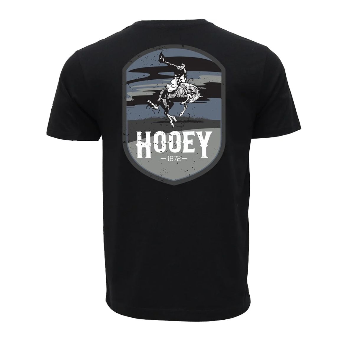 HOOEYHooey &quot;CHEYENNE&quot; T-SHIRT BLACK W/BLUE &amp; GREY LOGO