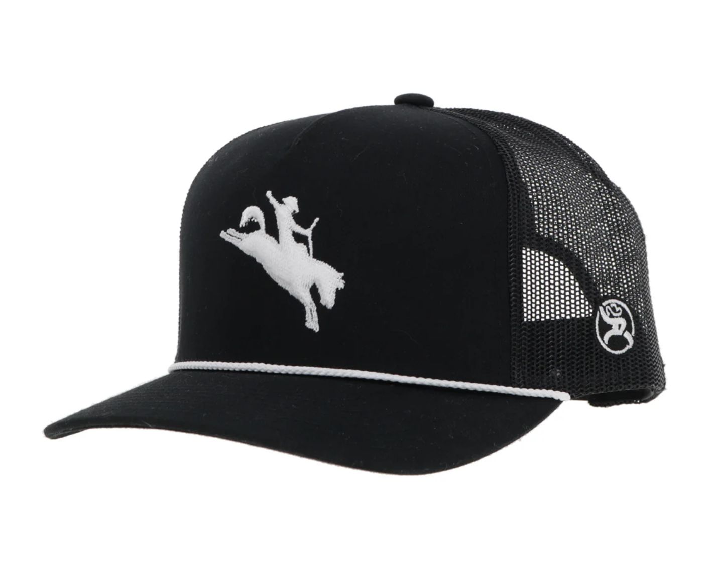 HOOEY &quot;WHIT&quot; HAT BLACK W/WHITE LOGO