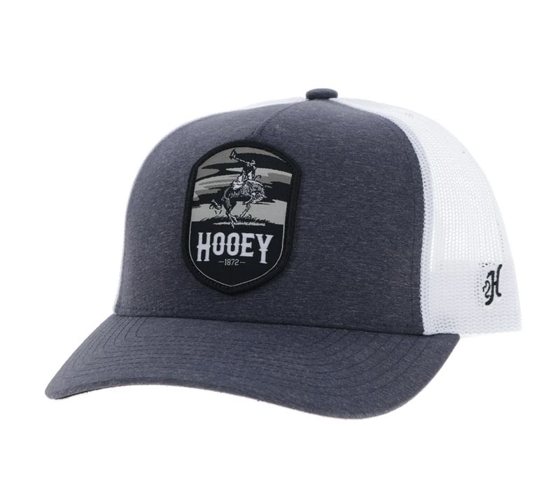 HOOEY "CHEYENNE" HAT CHARCOAL/WHITE