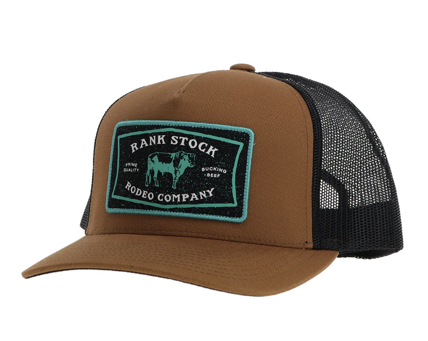 HOOEY &quot;RANK STOCK&quot; HAT BROWN/BLACK