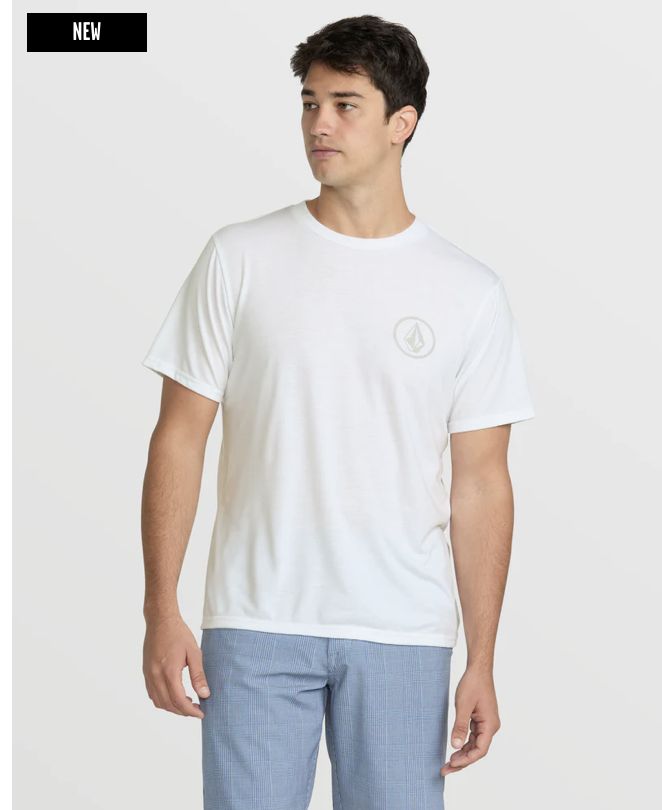 Volcom STONE TECH SHORT SLEEVE TEE White