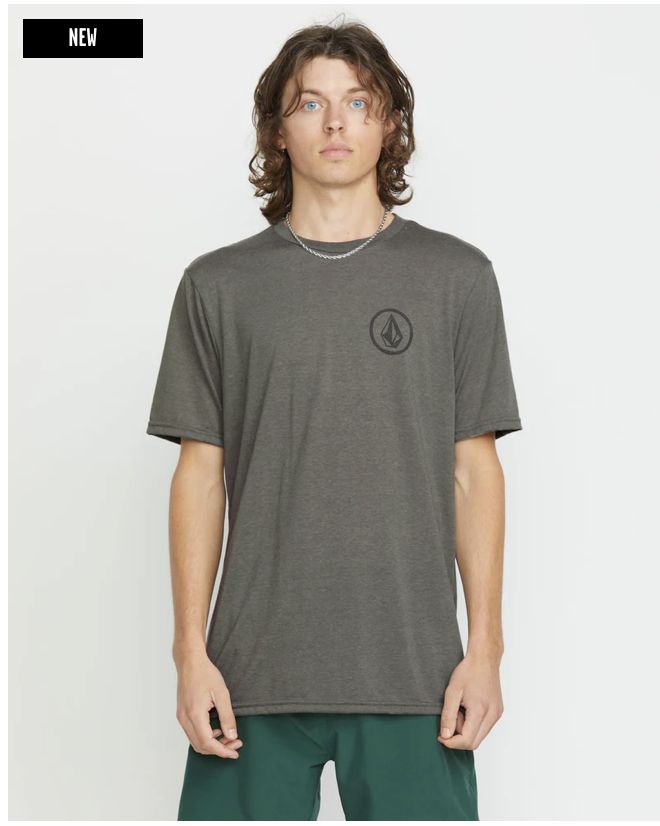 Volcom STONE TECH SHORT SLEEVE TEE Charcoal