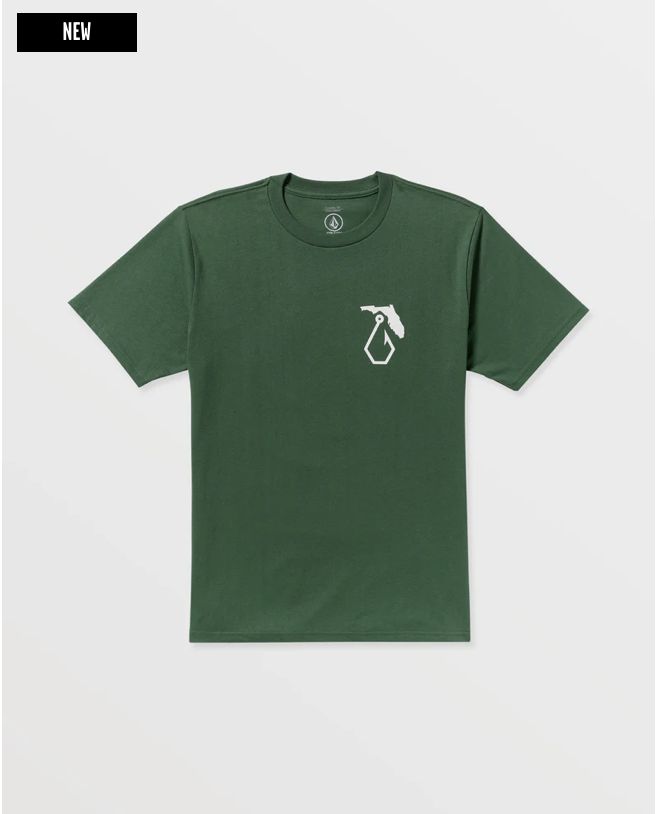 Volcom REELIN SHORT SLEEVE TEE Green