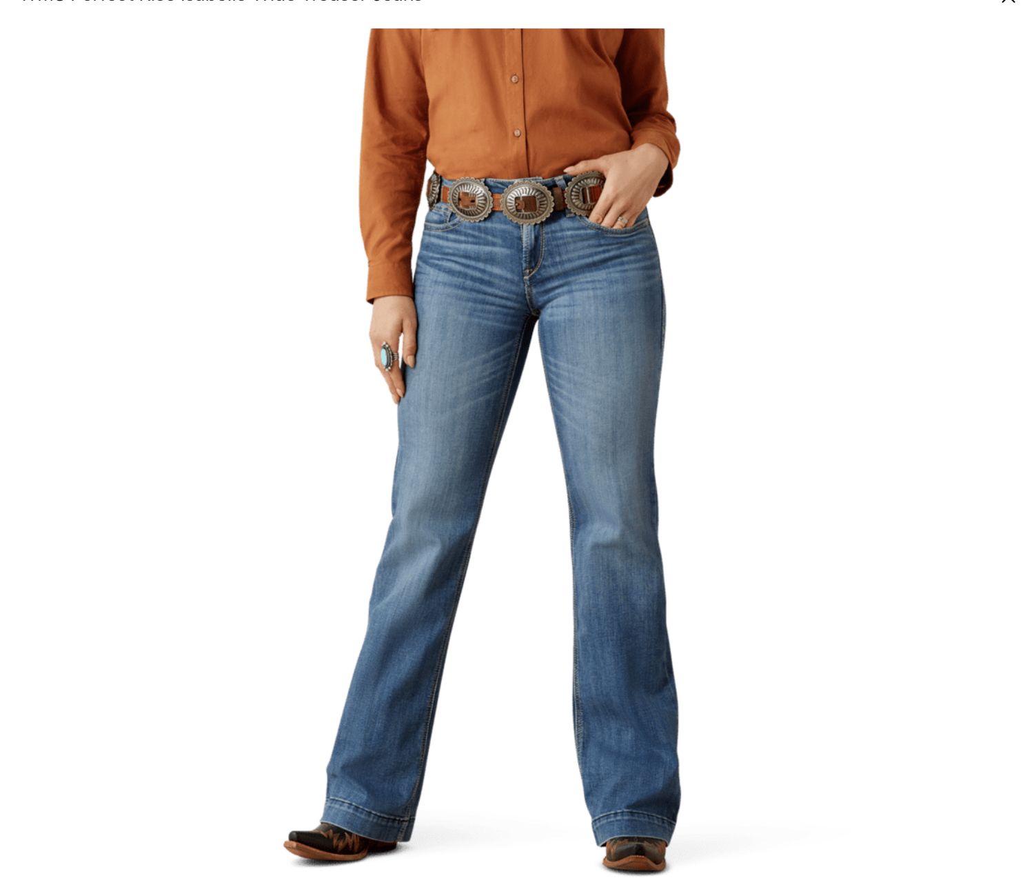 Ariat Perfect Rise Isabelle Wide Trouser Jeans Albuquerque