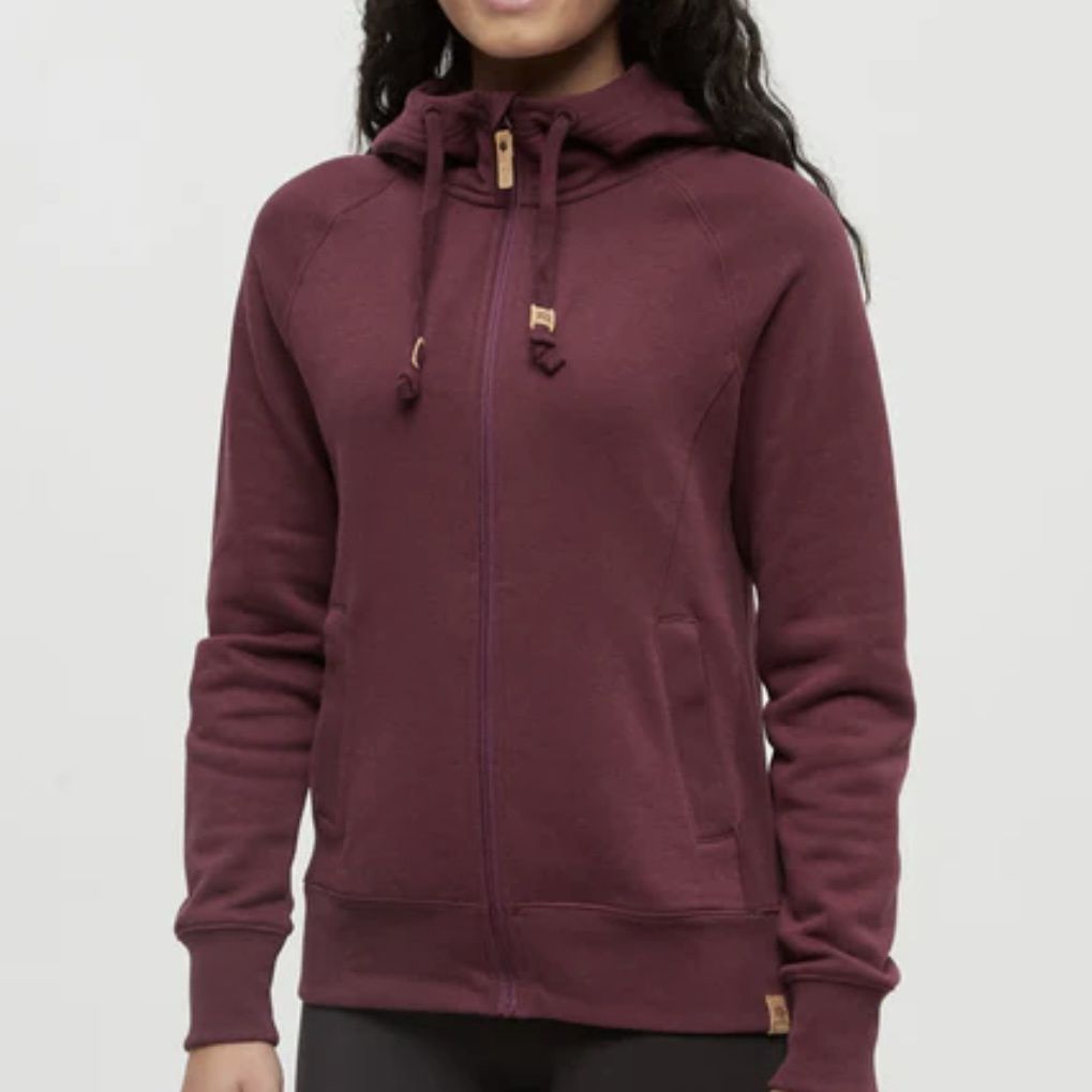 TenTree Elm Zip Hoodie Burgundy