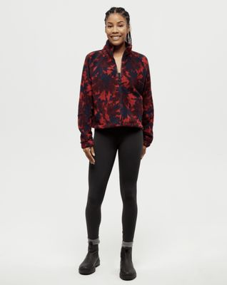 Tentree Palisade Full Zip Midnight Blue Maple Print
