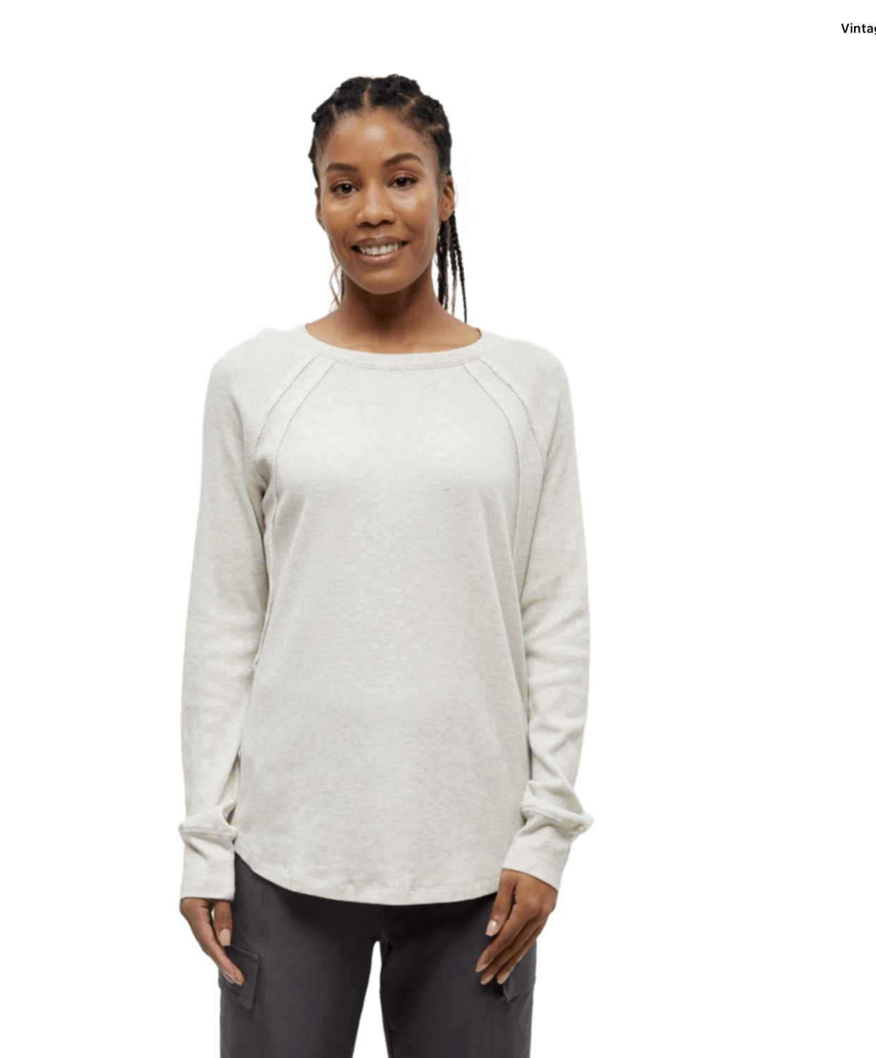 TenTree Storey Longsleeve Vintage White