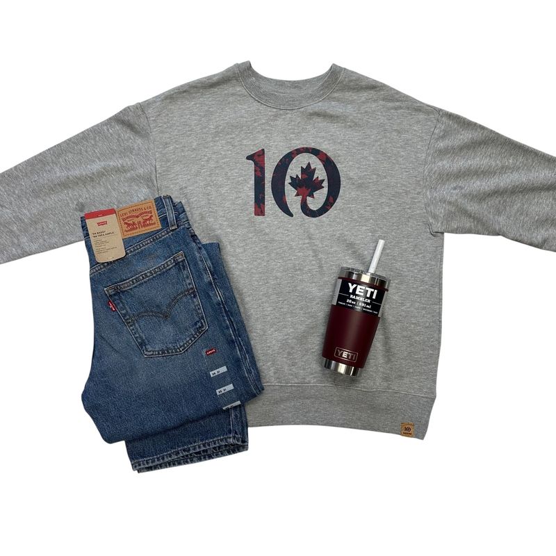 TenTree Maple Crew Heather Grey
