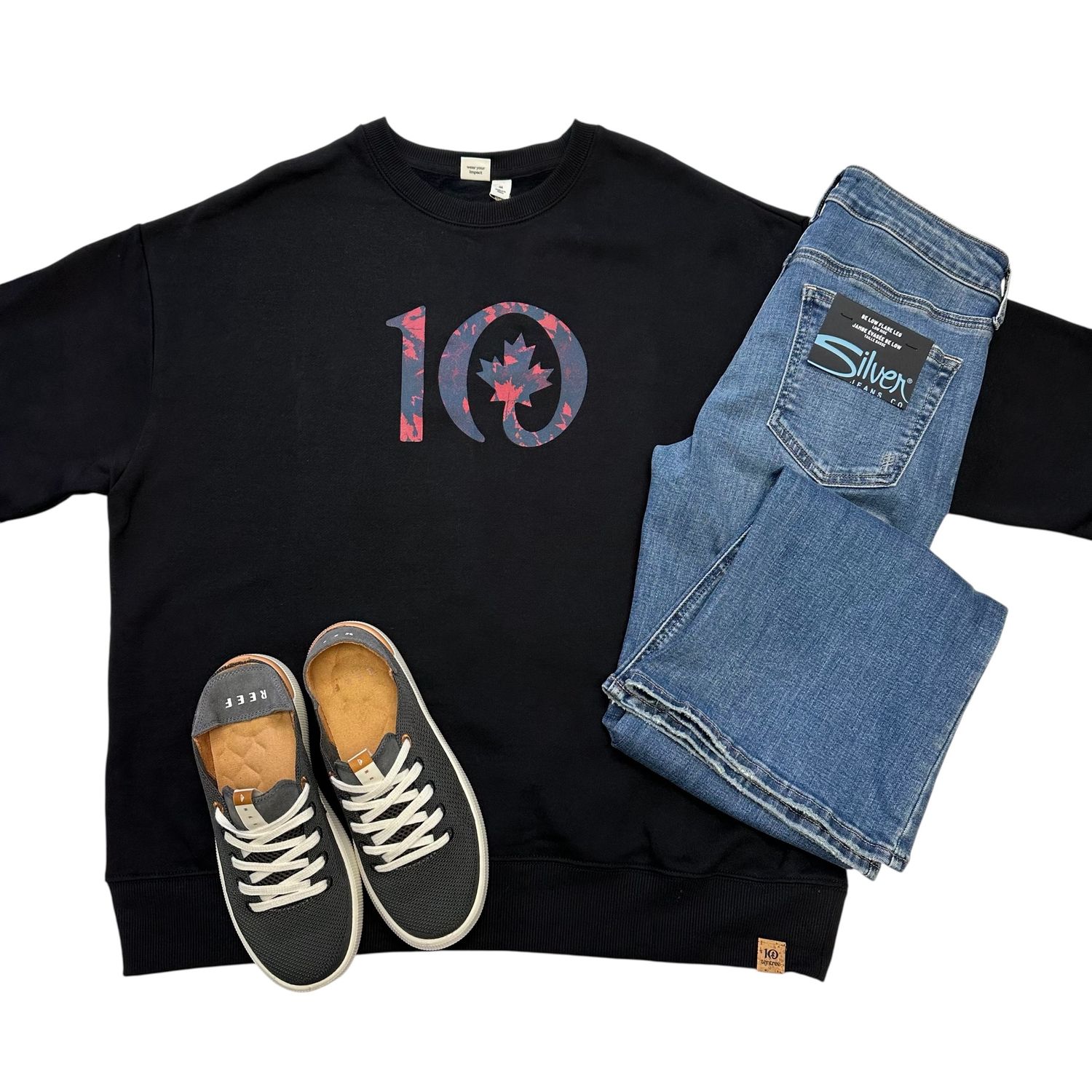 TenTree Maple Crew Black