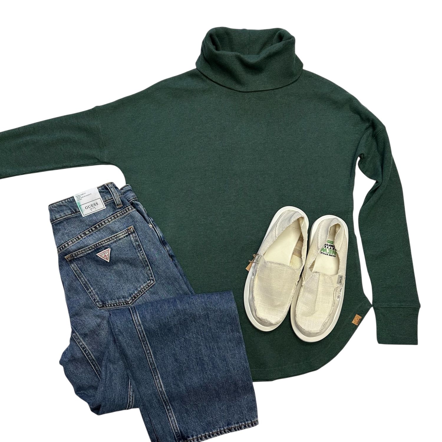 TenTree Highwood Turtleneck Forest Pine