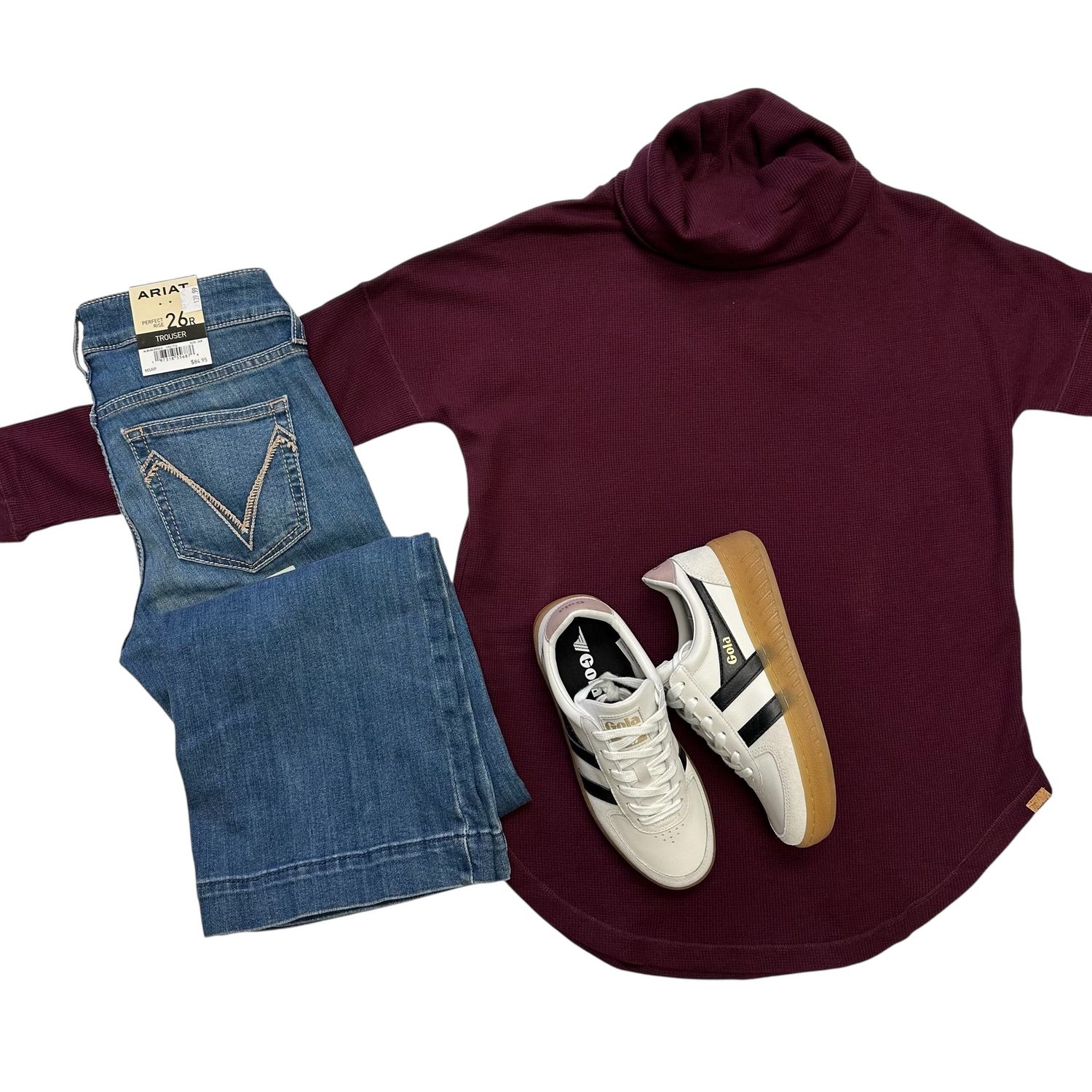 TenTree Highwood Turtleneck Burgundy