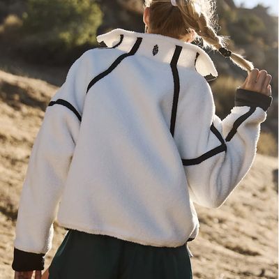 Free People Mountain High 1/2 Zip White