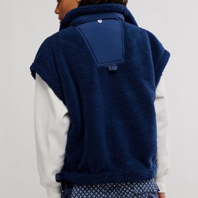 Free People Scout It Out Vest Navy