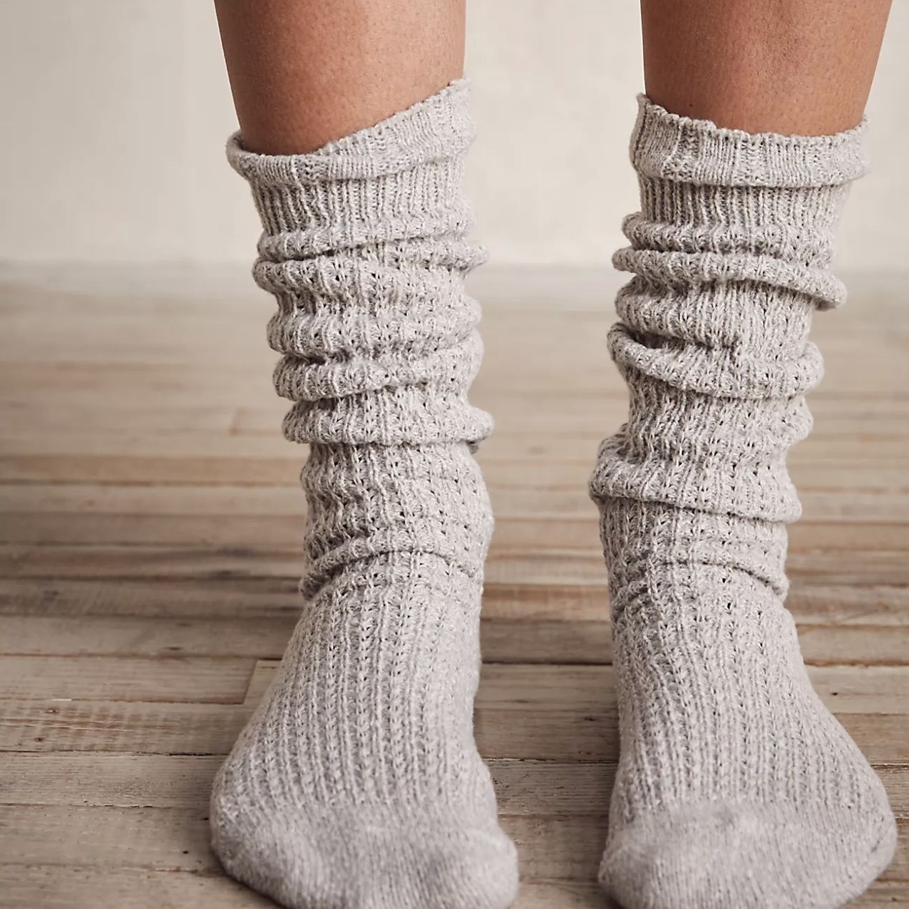 Free People Staple Slouch Socks Grey