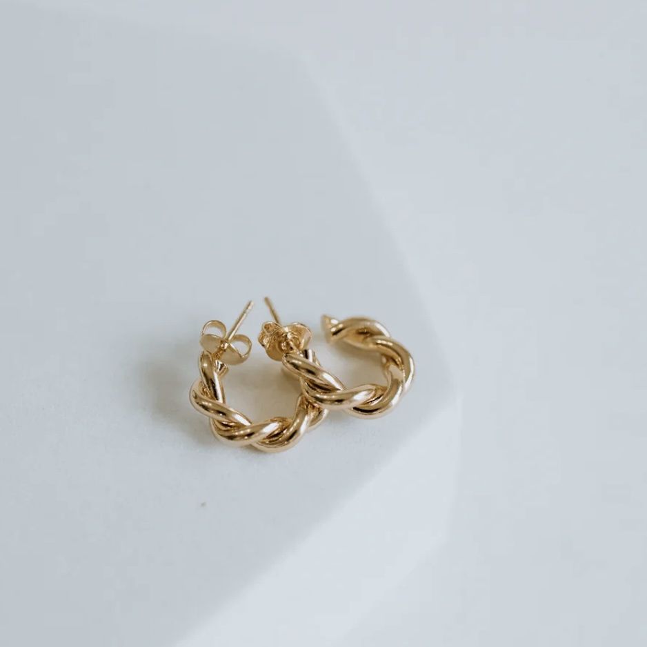 Sydney Rose Mini Twist Hoops