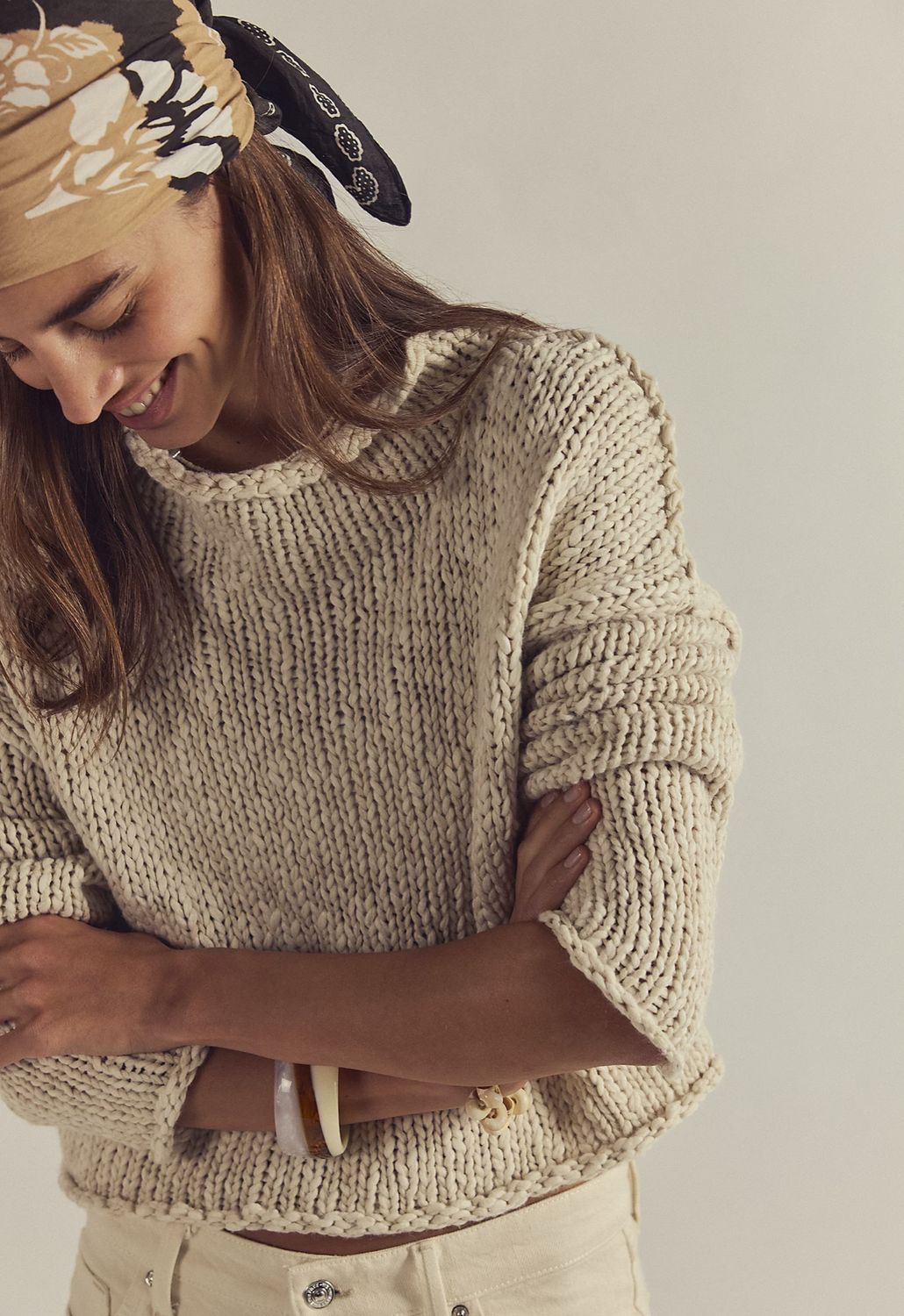 Free People Opal Sweater Tea
