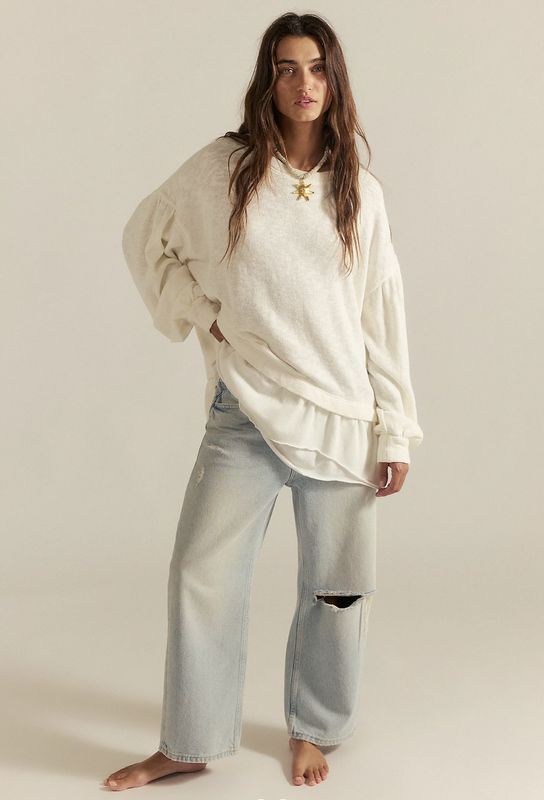 Free People Maddie L/S Clean Ivory