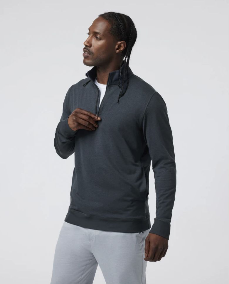 Vuori Coronado Half Zip Midnight Heather