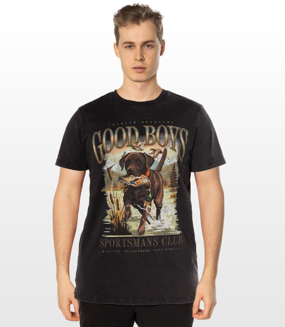 TEAMLTD Good Boy Tee Washed Black