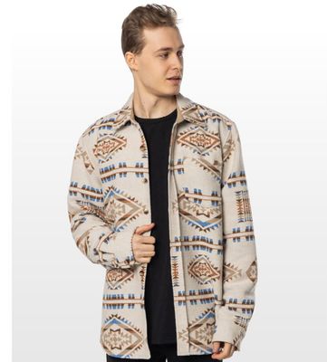 TEAMLTD Aztec Overshirt Ivory