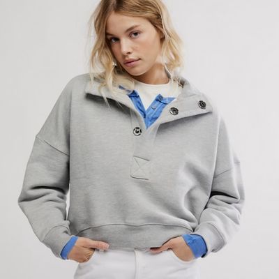Free People Timeless Pullover Grey