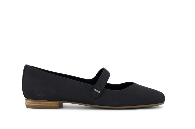 Toms Bianca Black Leather
