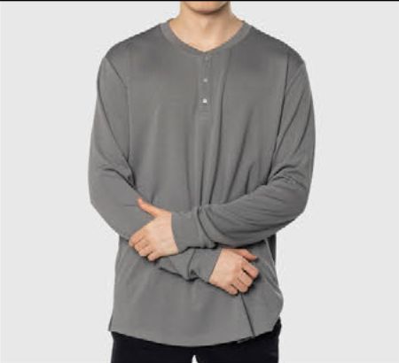 TEAMLTD Snap Henley Grey