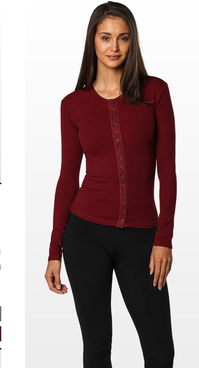 TEAMLTD Snap LS Maroon
