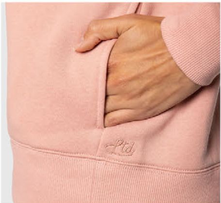 TEAMLTD Half Zip Soft Pink