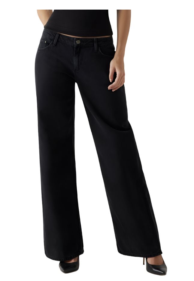 Guess Jeans ECO LOW-RISE BAGGY Winter Black