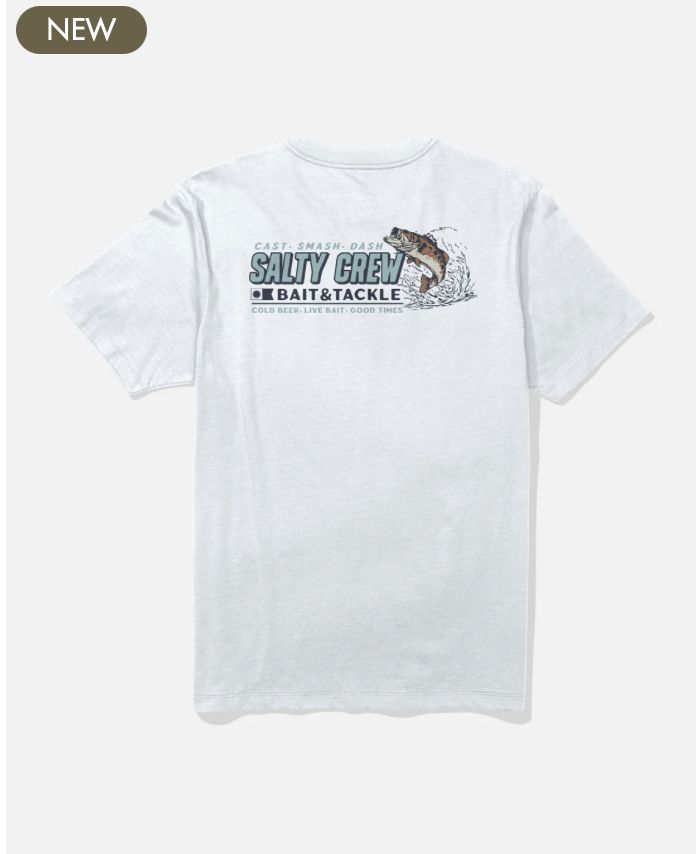 Salty Crew Live Bait Tee - White